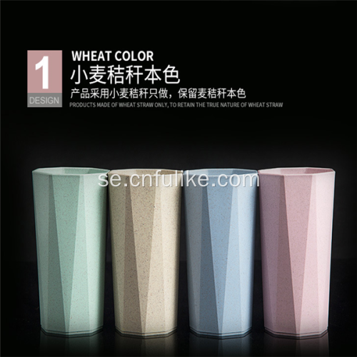 Octagon Shape Colourful Plastic Cup Degradable Cup